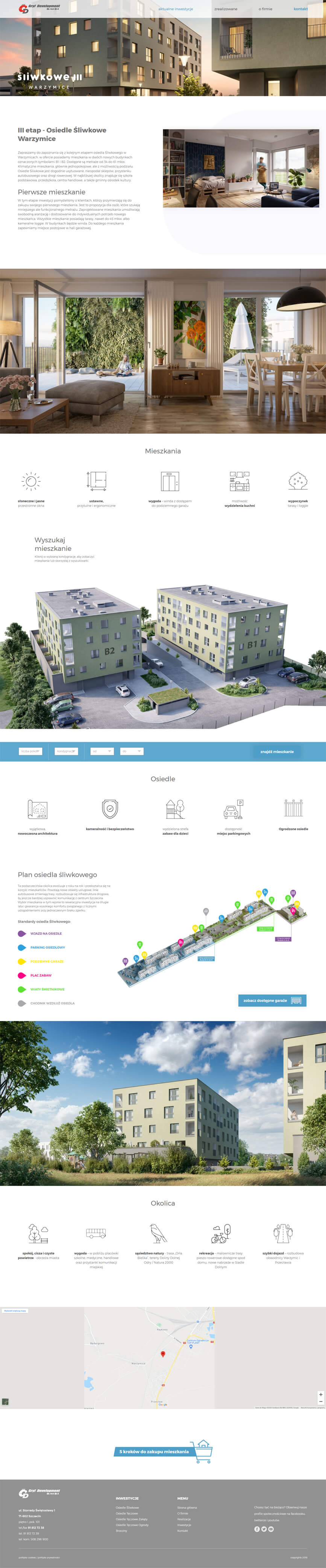 Strona główna Gryf Development na tablecie